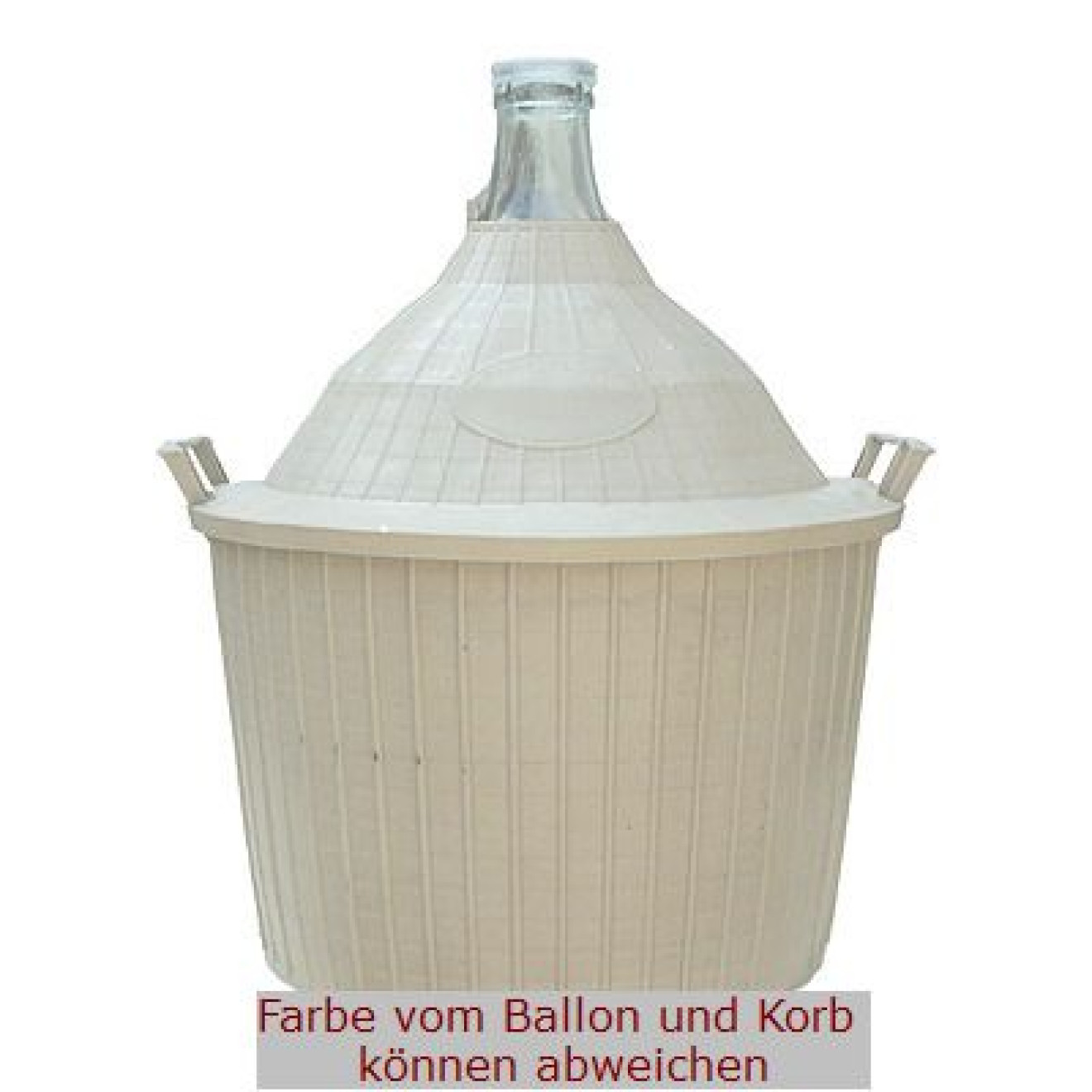 50l Glasballon im Plastikkorb 1,00St